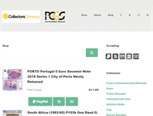 Tablet Screenshot of collectorscurrency.com